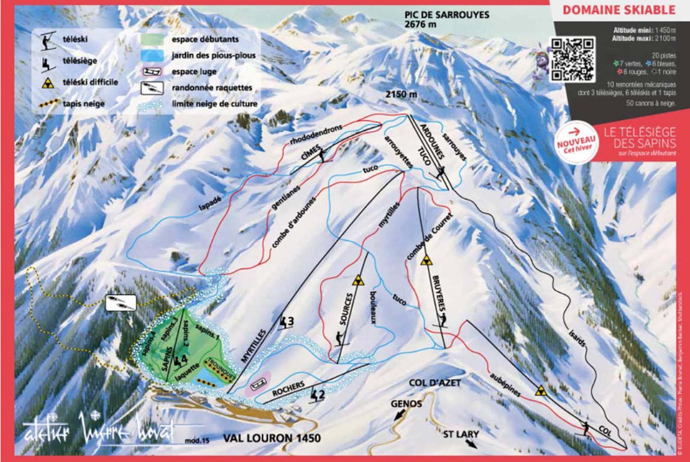 شقة Belle Sayette - A 200M Des Pistes - Pour 8 Personnes Génos المظهر الخارجي الصورة